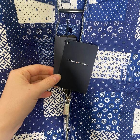 NWT Tommy Hilfiger womens patchwork primaloft  adaptive jacket puffer warm M - Picture 12 of 14